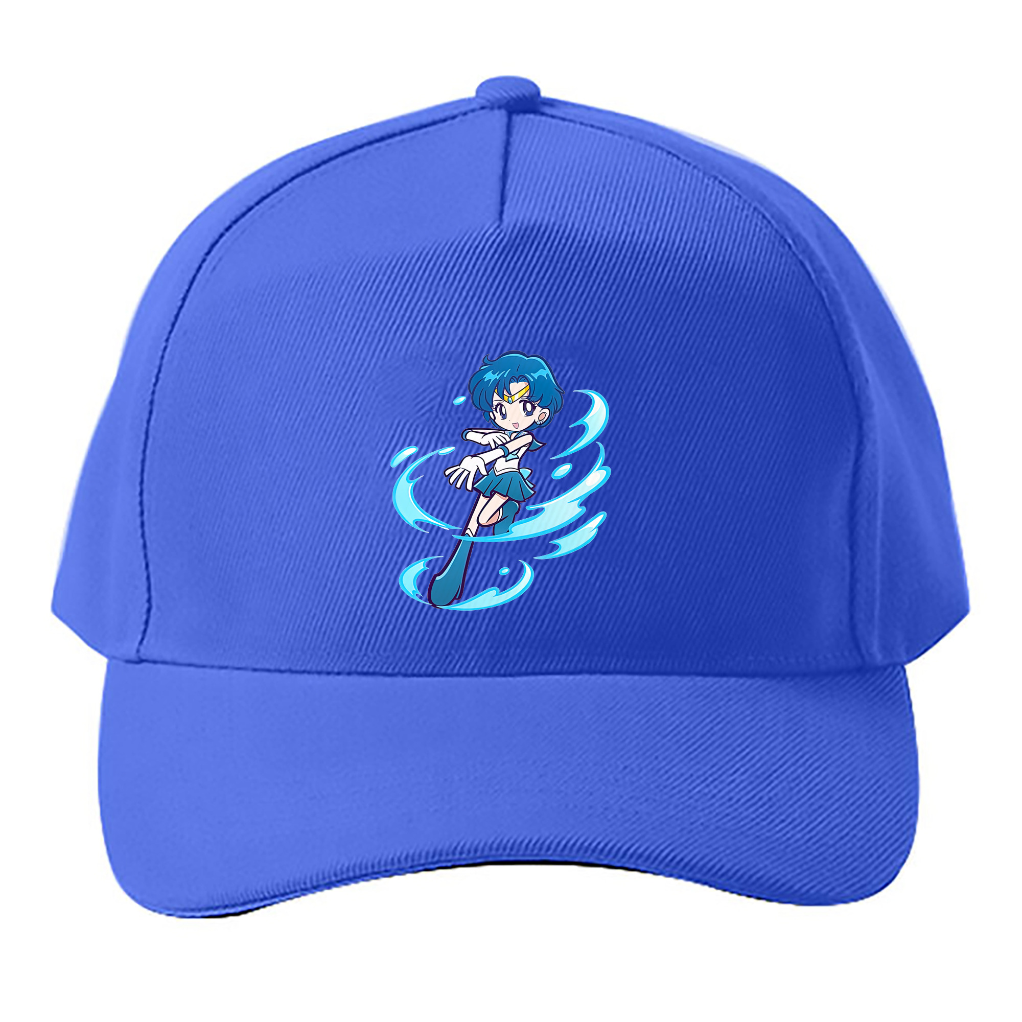 （画像用） 美少女戦士セーラームーン 水野 亜美 みずの あみ Sailor Moon Mizuno Ami ベースボールキャップ 綿100％ 男女兼用 帽子 スポーツ